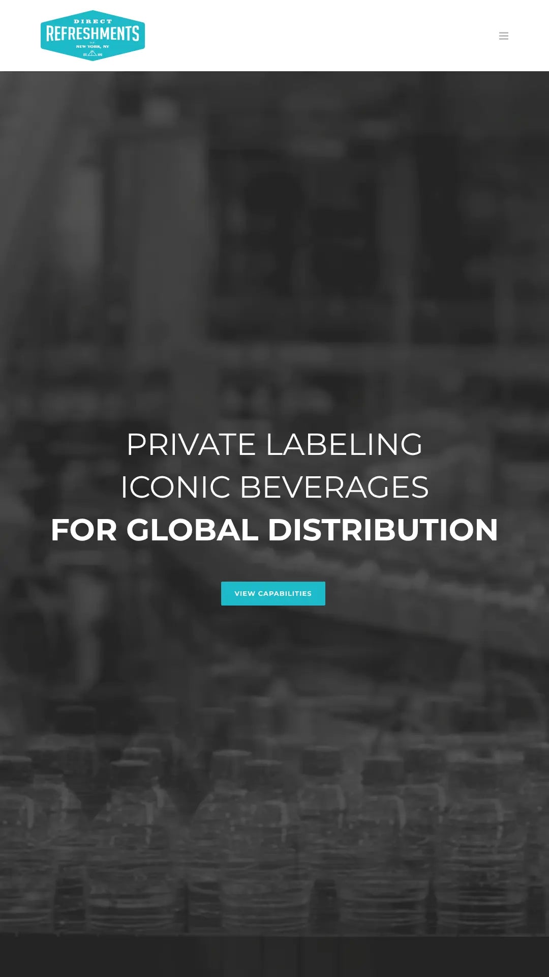 Screenshot: the Direct Refreshments LLC website.
