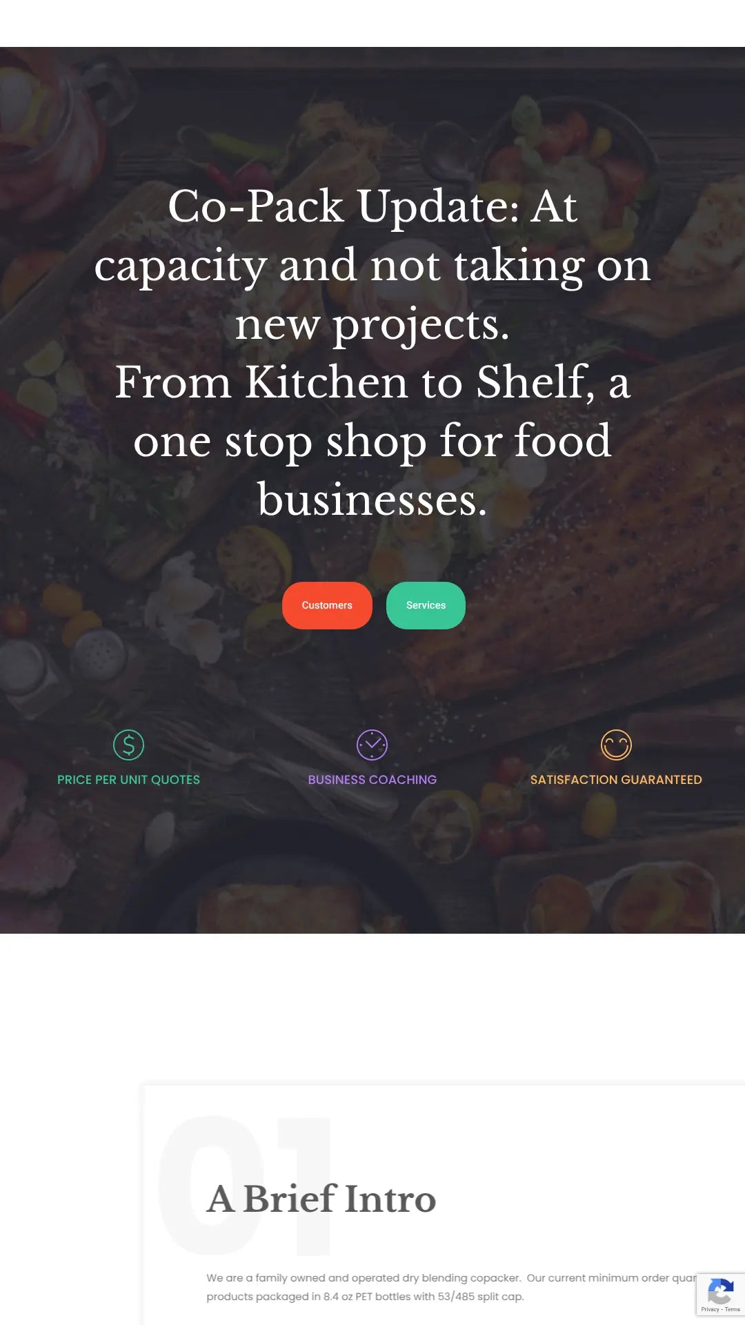 Screenshot: the My Copacker website.
