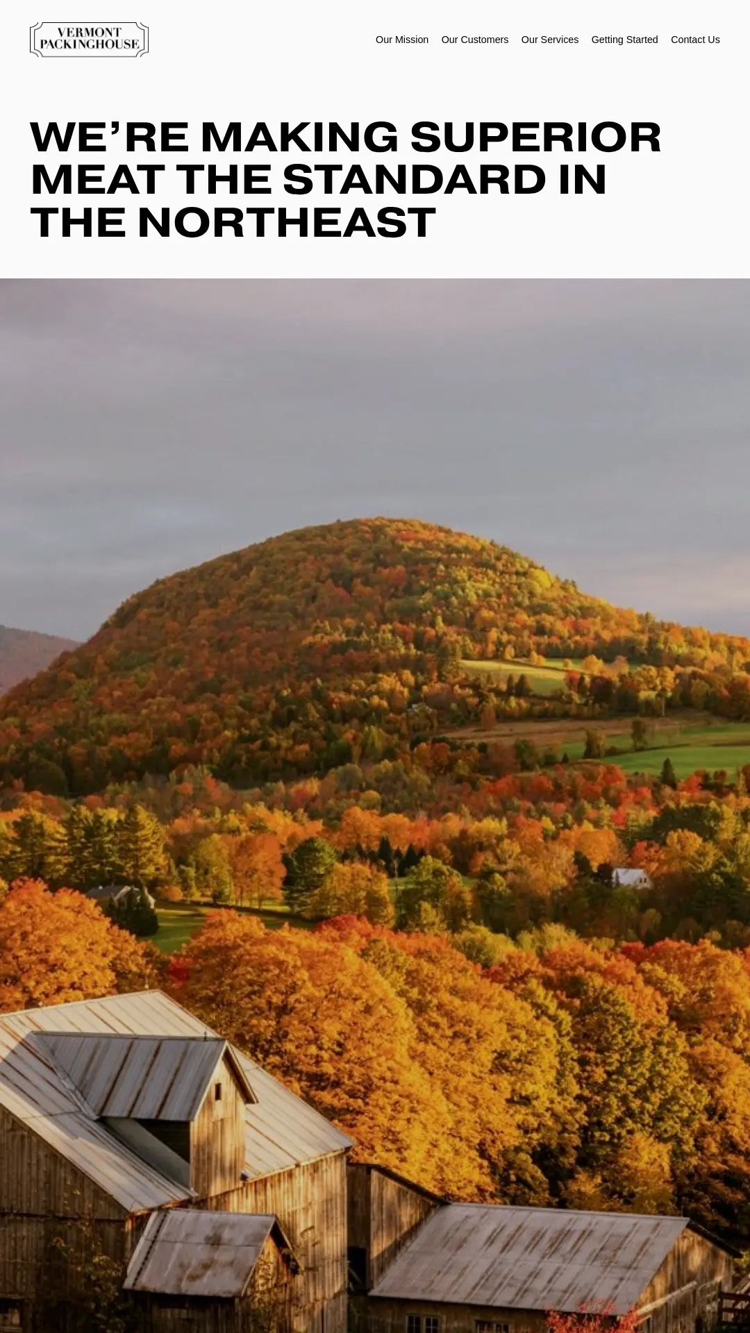 Screenshot: the Vermont Packinghouse LLC website.