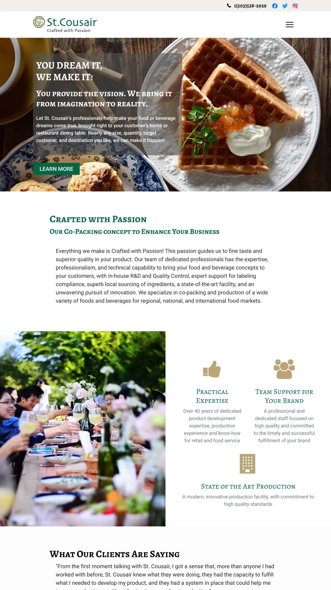 Screenshot: the ST Cousair website.