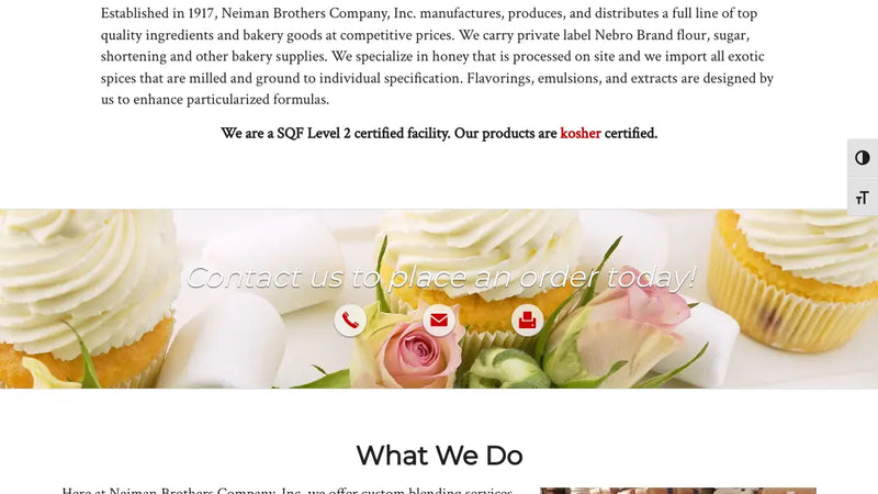 Screenshot: the Neiman Brothers Company, Inc. website.