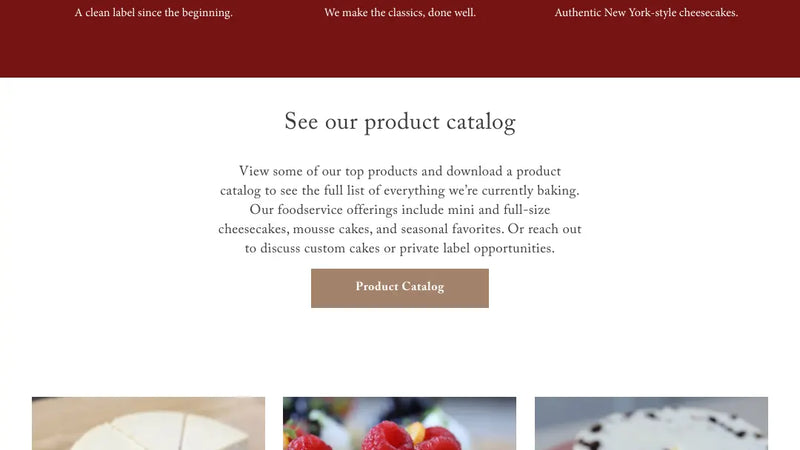 Screenshot: the Pearl River Pastry & Chocolates website.