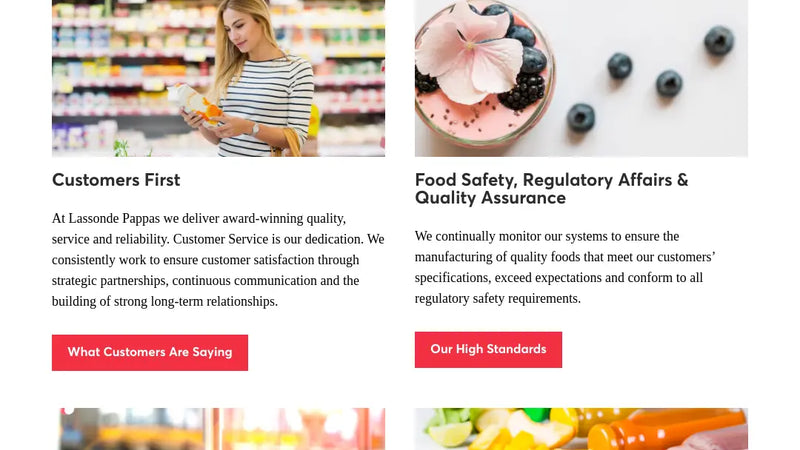 Screenshot: the Lassonde Pappas & Company, Inc. website.