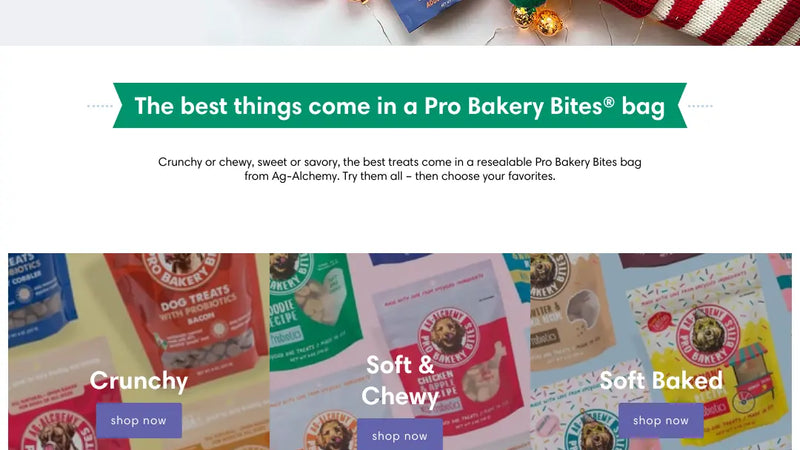 Screenshot: the Ag-Alchemy website.