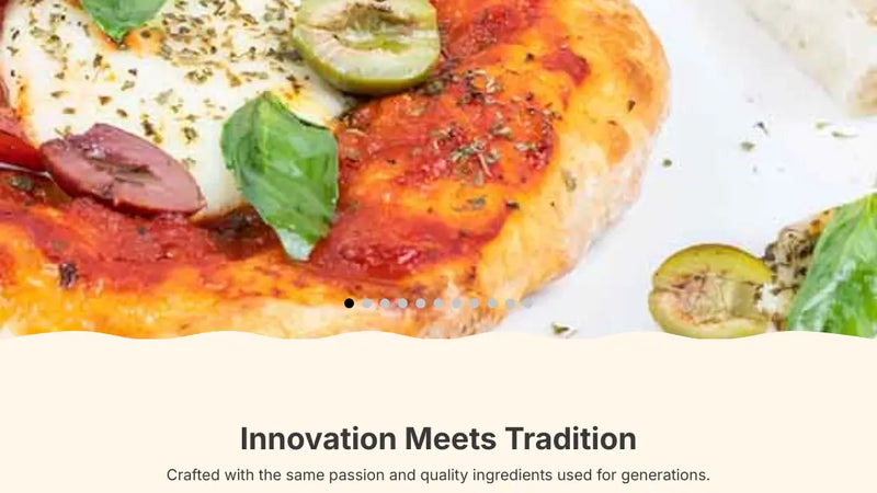 Screenshot: the Le Chef Bakery website.