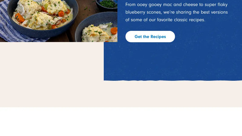Screenshot: the Crystal Creamery website.