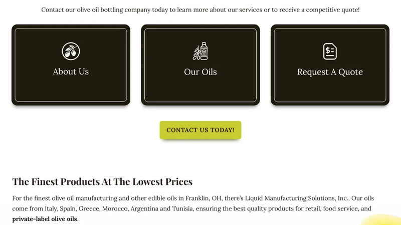 Screenshot: the Oliva Med website.