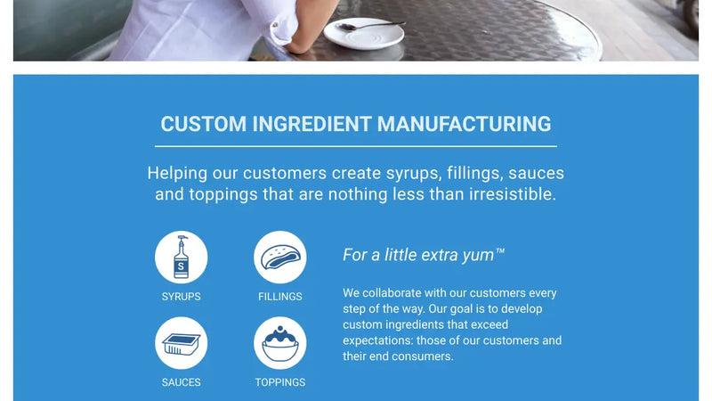 Screenshot: the BR Foods website.