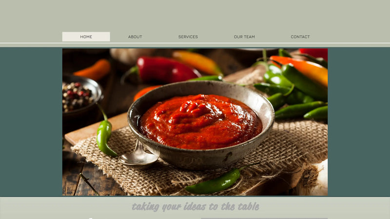 Screenshot: the Bartush Foods website.