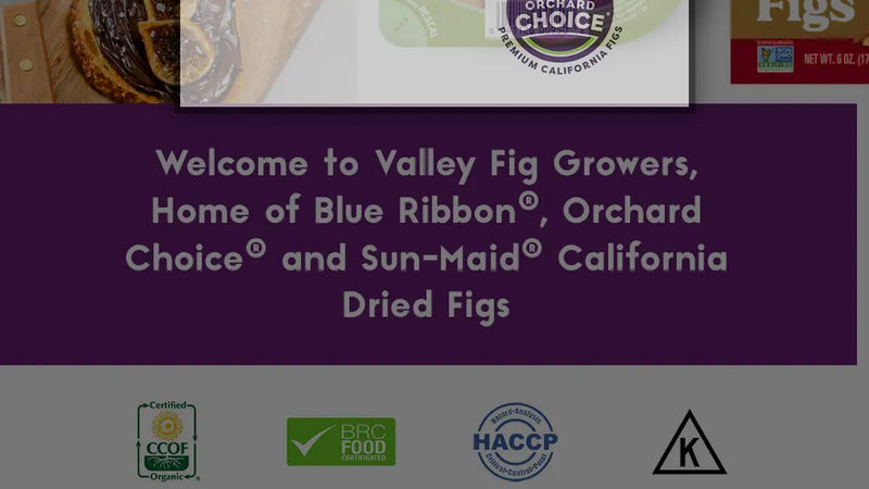 Screenshot: the Valley Fig Growers website.