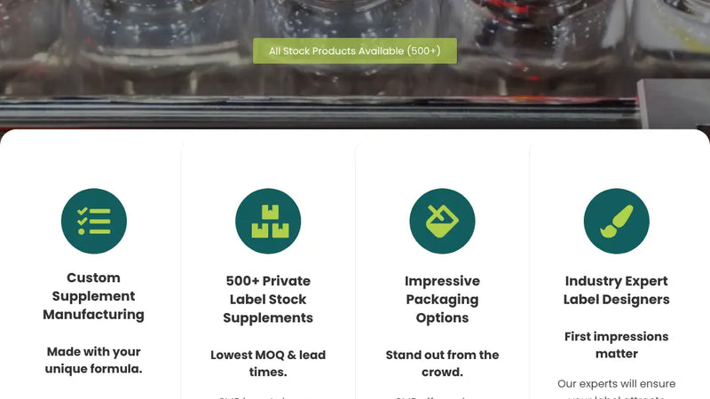 Screenshot: the SMP Nutra website.