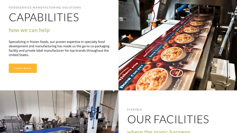 Screenshot: the Stonegate Foods website.