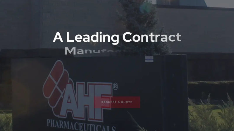 Screenshot: the AHF Vitamins website.