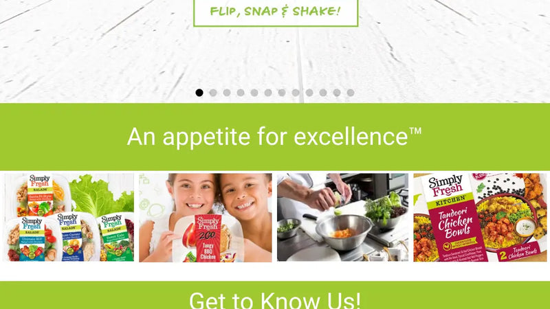 Screenshot: the FiveStar Gourmet Foods website.