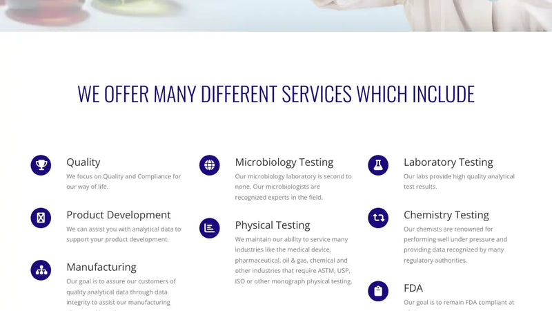 Screenshot: the Ceutical Labs website.