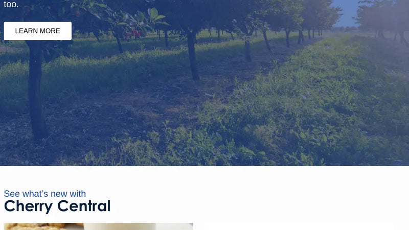 Screenshot: the Cherry Central website.