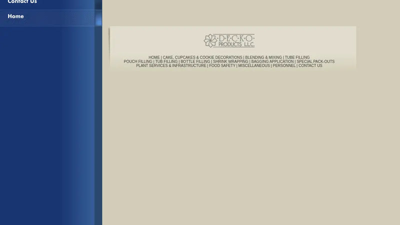 Screenshot: the Decko Products, INC. website.