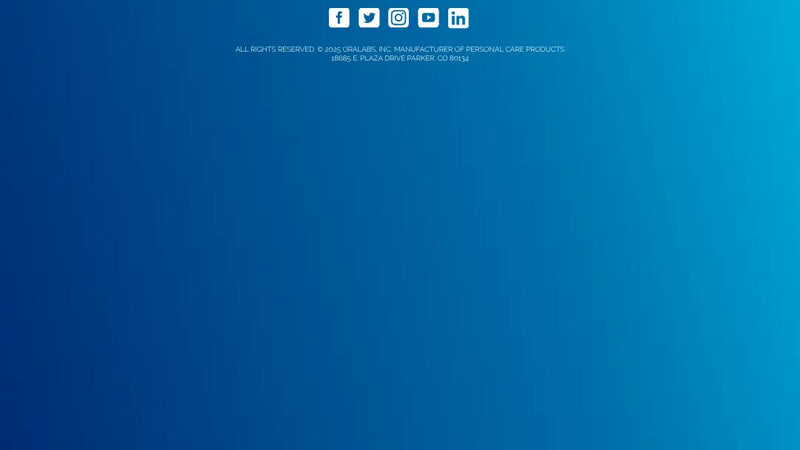 Screenshot: the OraLabs website.