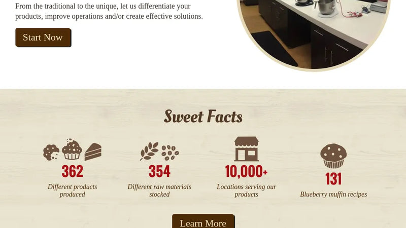 Screenshot: the Main Street Gourmet website.