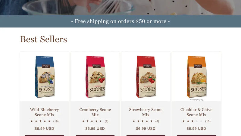 Screenshot: the Custom Foods Inc website.