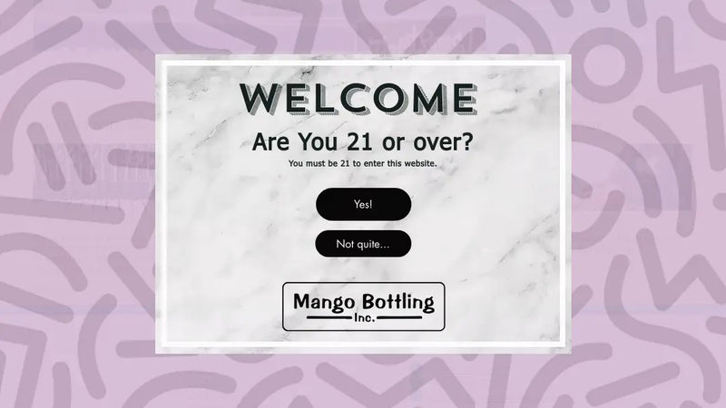 Screenshot: the Mango Bottling Inc. website.