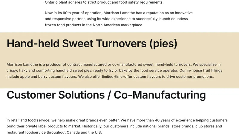 Screenshot: the Morrison Lamothe website.