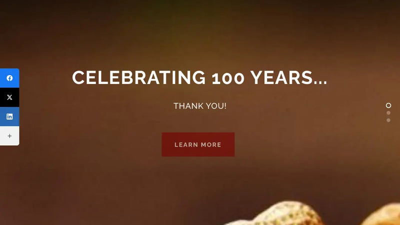 Screenshot: the Barcelona Nut Company website.