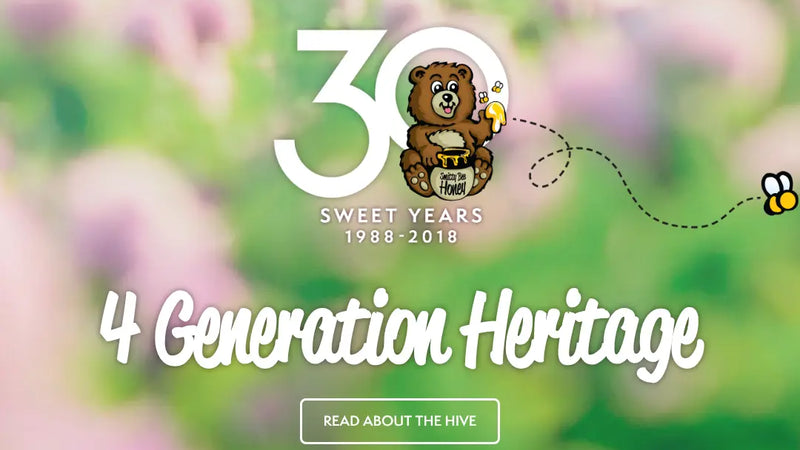 Screenshot: the Smitty Bee Honey website.