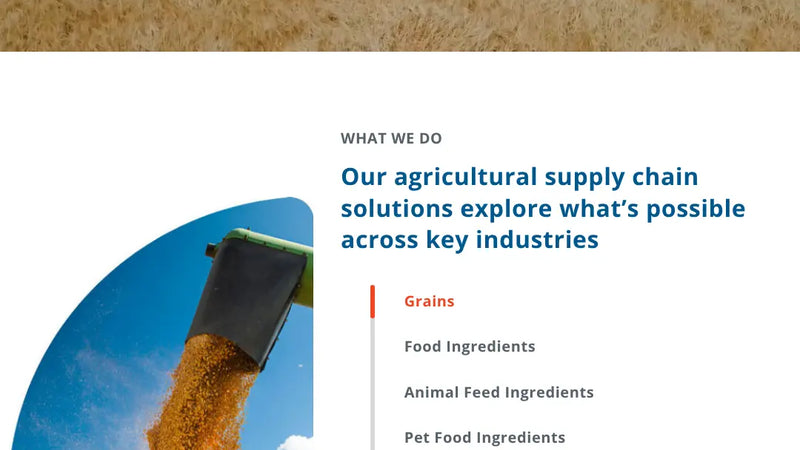 Screenshot: the Scoular website.