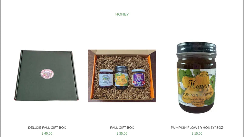 Screenshot: the Organic Spices, Inc. website.