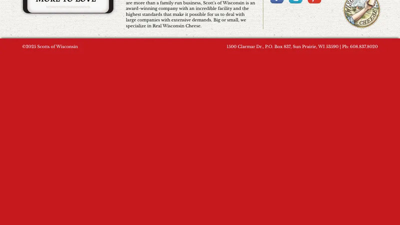 Screenshot: the Scotts of Wisconsin website.