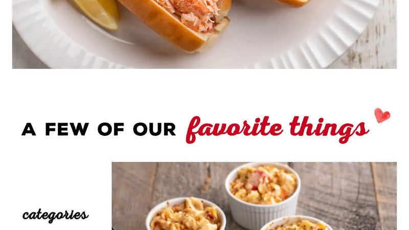 Screenshot: the Hancock Gourmet Lobster website.