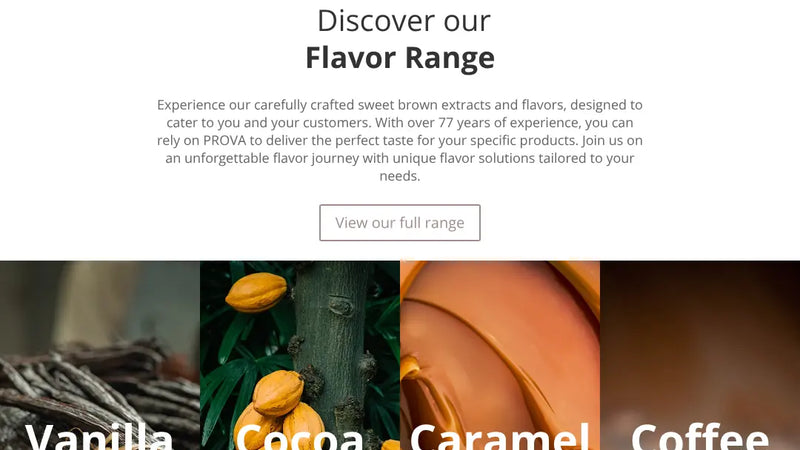Screenshot: the Prova website.