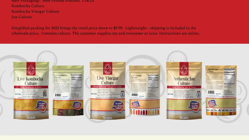 Screenshot: the World Kombucha LLC website.