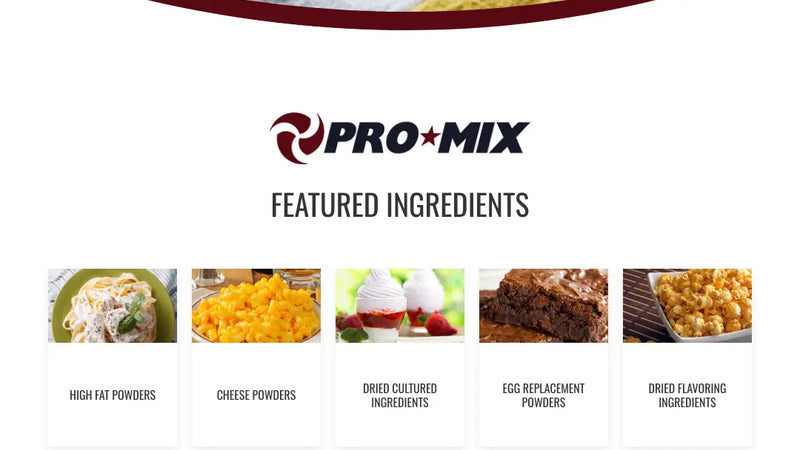 Screenshot: the AA Foods website.