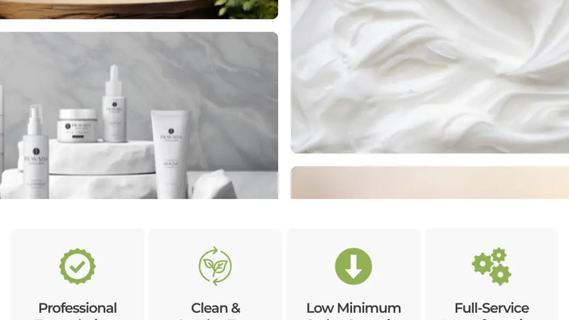 Screenshot: the Pravada Private Label website.