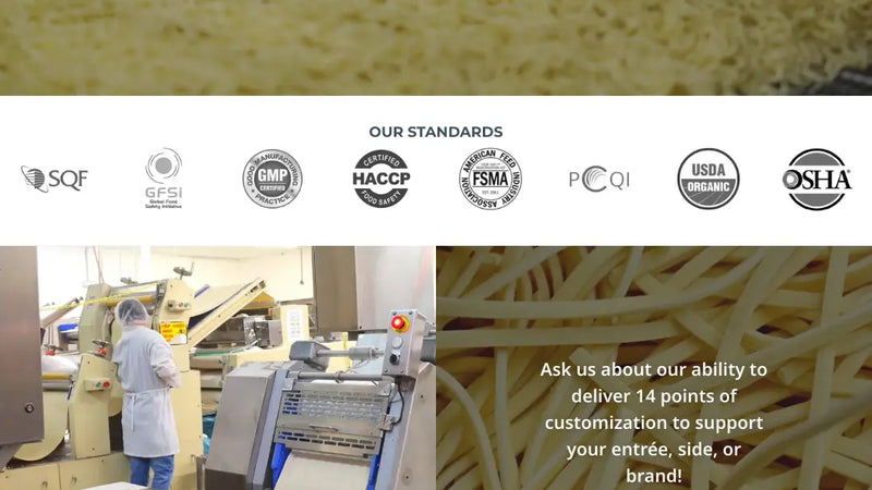 Screenshot: the JSL Foods, Inc. website.