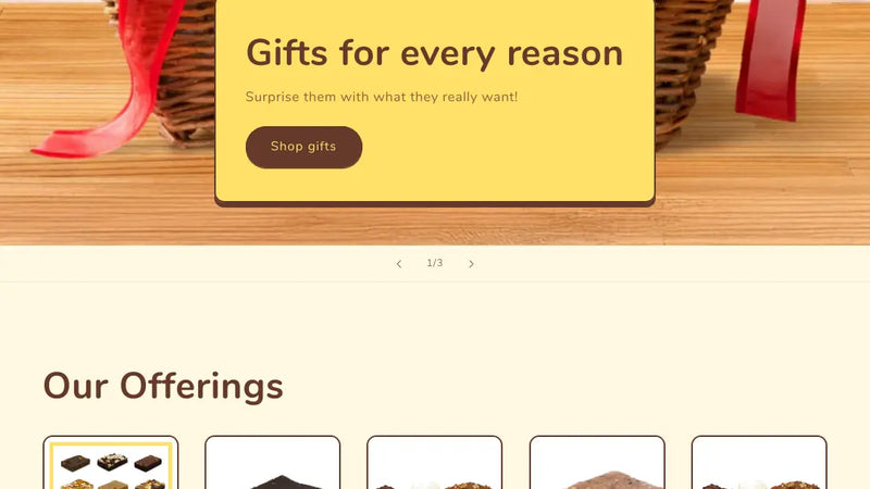 Screenshot: the Silverland Bakery website.