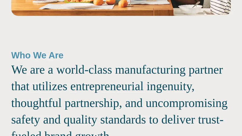 Screenshot: the Roskam Foods website.