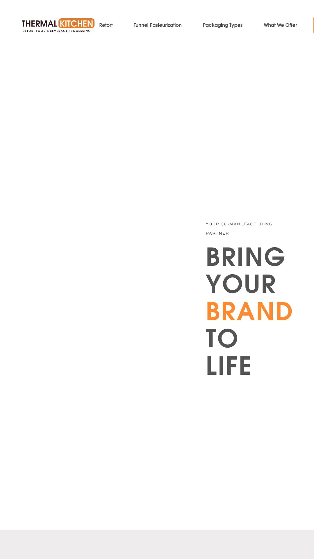 Screenshot: the Thermal Kitchen website.