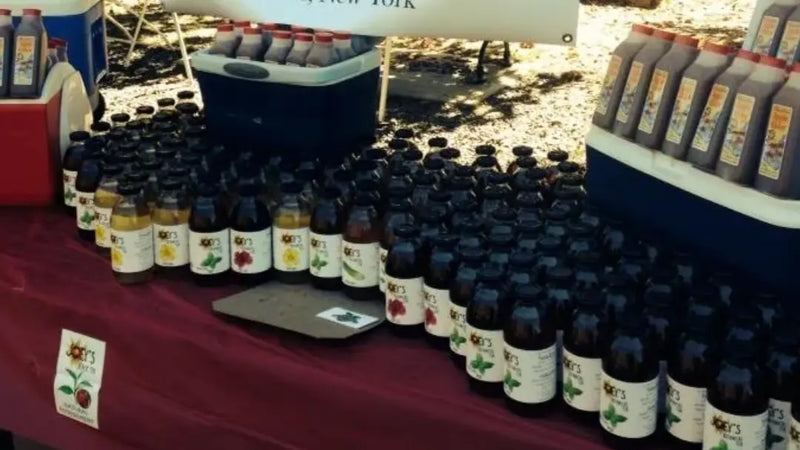 Screenshot: the Minard Farms Beverage website.