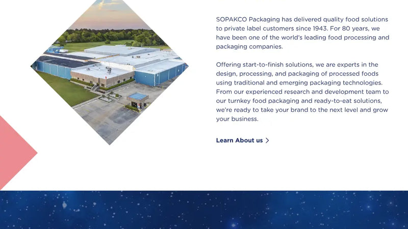 Screenshot: the Sopakco website.