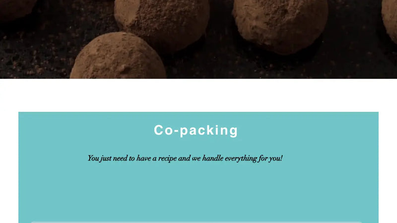 Screenshot: the Canadian Co-Packing website.