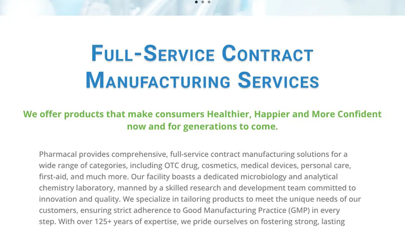 Screenshot: the Lake Consumer Products website.