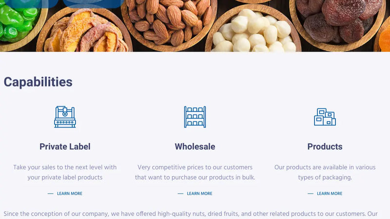 Screenshot: the Regal Health Food International, Inc. website.