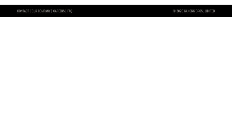 Screenshot: the Ganong website.