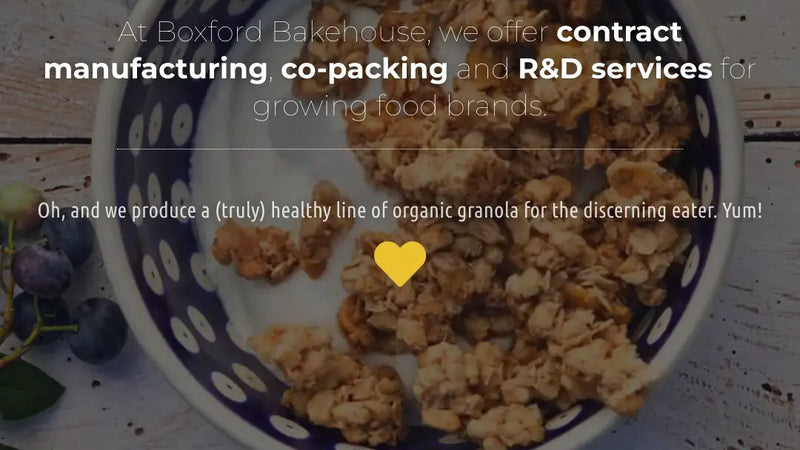 Screenshot: the Boxford Bakehouse website.