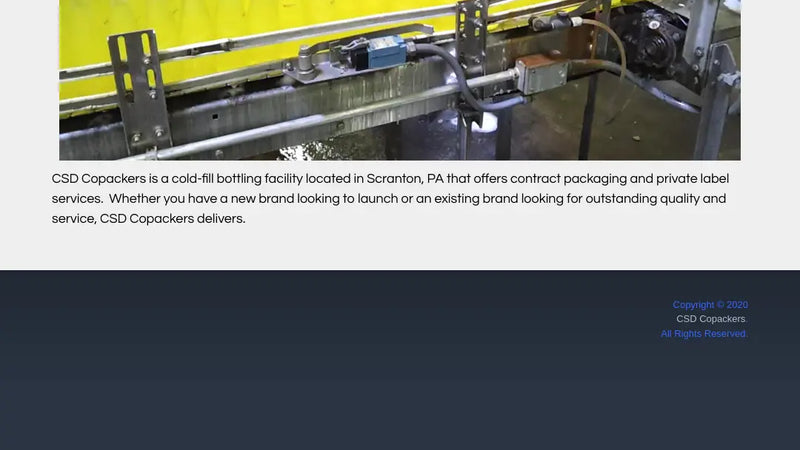 Screenshot: the CSD Copackers website.