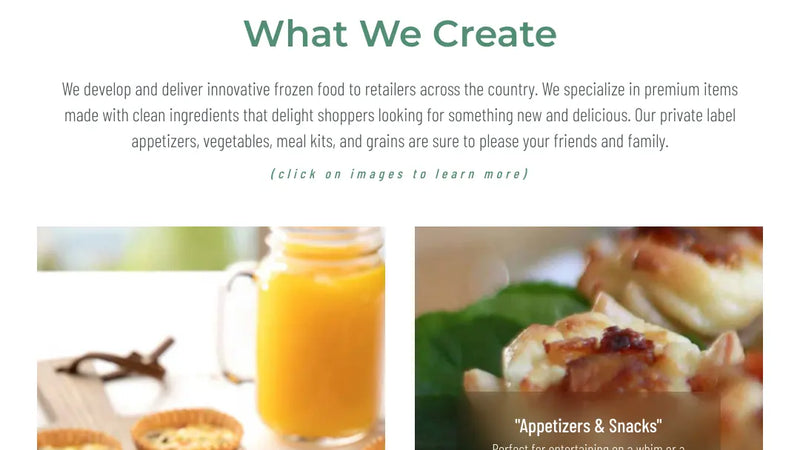 Screenshot: the Perfect Bite website.