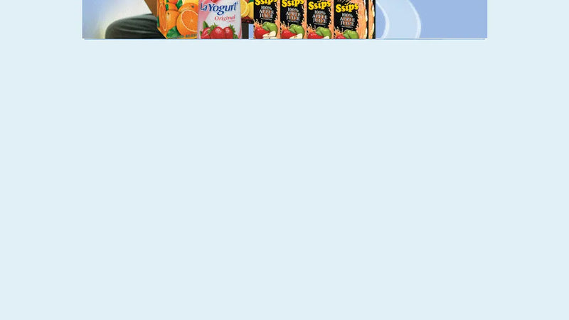 Screenshot: the Johanna Foods website.